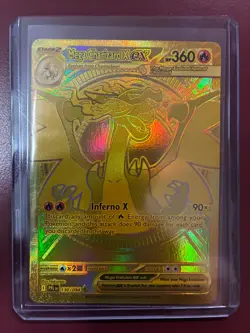 Gold Mega Charizard X EX 130 Pokemon Phantasmal Flames MHR RARE Pack Fresh - Image 4
