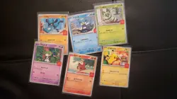 McDonald's Japanese Complete 2025 Set 6 Cards Pikachu Burger Promo US Shipper - Image 1