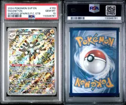 2024 POKEMON BLACK STAR PROMO MAGNETON #159 POKEMON CENTER SURGING ETB PSA 10 - Image 3