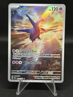 Pokemon Latios 203/191 Surging Sparks Holo Illustration Rare Basic 120 HP Engli… - Image 1