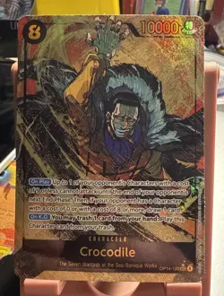Crocodile OP14-120 Alt Art + Standard Rare The Azure Seas Seven One Piece - Image 1