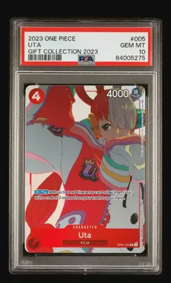 PSA 10 2023 One Piece Uta Gift Collection 2023 OP01 - 005 With Fruit Punch Guard - Image 2