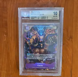 KAIDO - One Piece TCG OP01-094 -Alt Art SR- Romance Dawn -BGS Pristine 10 - Image 1