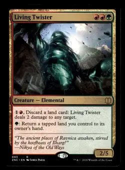 LIVING TWISTER MTG Magic Cards NM-M ZENDIKAR RISING COMMANDER RARE - Image 1