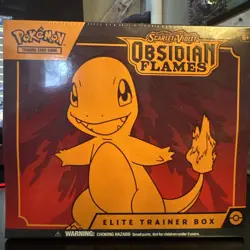 Scarlet & Violet Obsidian Flames ETB Elite Trainer Box Pokemon Cards NEW Sealed - Image 1
