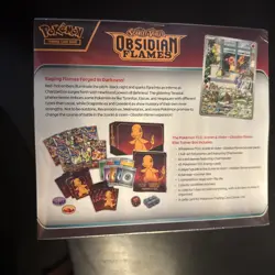Scarlet & Violet Obsidian Flames ETB Elite Trainer Box Pokemon Cards NEW Sealed - Image 3