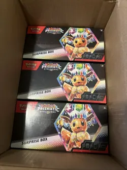 Pokemon Prismatic Evolutions Surprise Box x3 - 3 Boxes - Image 1