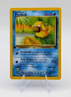 Pokemon TCG: Fossil First Edition - Psyduck 53/62 - NM - Image 1