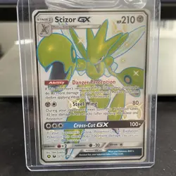 Pokemon Scizor GX SV72/SV94 Hidden Fates Shiny Vault Ultra Rare Full Art NM - Image 1