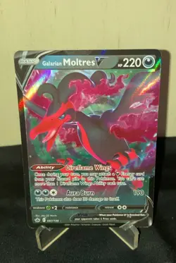Pokemon Galarian Moltres (Crown Zenith Tin) - SWSH & Galarian Moltres V - Image 4