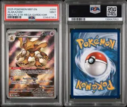 2025 POKEMON MEGA EVOLUTION POKEMON CENTER ETB PROMO #009 ALAKAZAM PSA 9 - Image 3