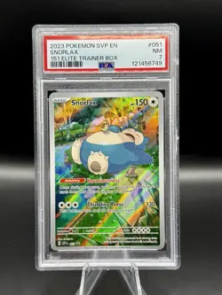 PSA 7 Snorlax Black Star Promo #51 Pokemon 151 ENGLISH 2023 - Image 1