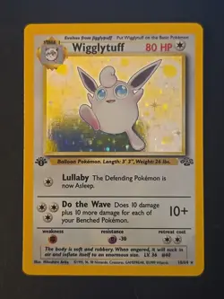Pokemon TCG Wigglytuff Holo Jungle 16/64 1st Edition NM+ Recently Pulled Clean - Image 1