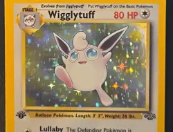 Pokemon TCG Wigglytuff Holo Jungle 16/64 1st Edition NM+ Recently Pulled Clean - Image 2