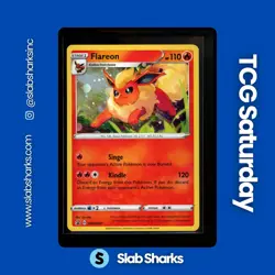 2019 POKEMON SWSH BLACK STAR PROMO 3 PACK BLISTERS #SWSH041 FLAREON HOLO - Image 1