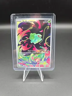 Pokemon Bulbasaur Full Art Holo Illustration Rare Me01: Mega Evolution 133/132 - Image 1