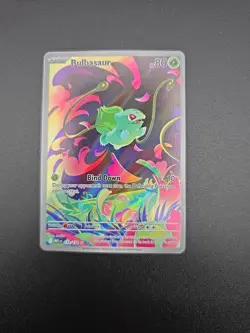 Pokemon Bulbasaur Full Art Holo Illustration Rare Me01: Mega Evolution 133/132 - Image 2