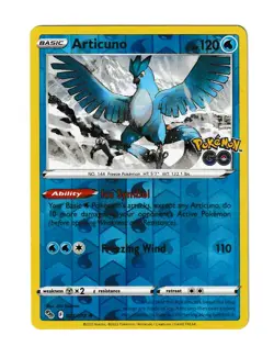 Articuno Holo Rare Pokemon GO 024/078 NM - Image 1