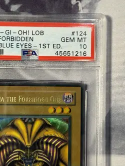 YuGiOh! 1st Ed Exodia The Forbidden One LOB PSA 10 Gem Mint Wavy Strong 10 - Image 5