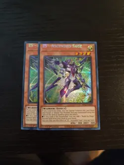 Yugioh ZS- Ascended Sage Secret rare MP22 MISPRINT Name Shift NM #1 - Image 1