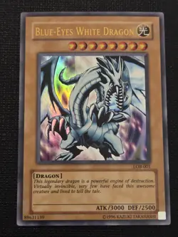Blue-Eyes White Dragon LOB-001 Ultra Rare Yugioh Unlimited Edition NM - Image 2