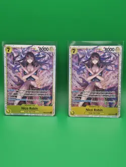 2x Nico Robin EB03-055 SR Foil English One Piece TCG Card Near Mint - Image 1