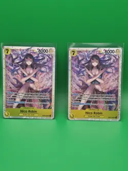 2x Nico Robin EB03-055 SR Foil English One Piece TCG Card Near Mint - Image 2