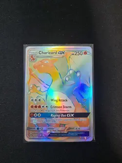 Pokemon TCG Burning Shadows Charizard GX Secret Rare Holo Rare Card 150/147 - Image 1