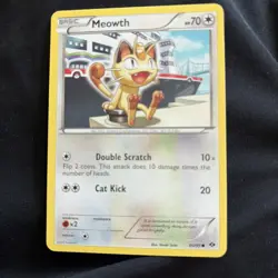 Pokemon Next Destinies Common Card - Meowth 80/99 - Image 1