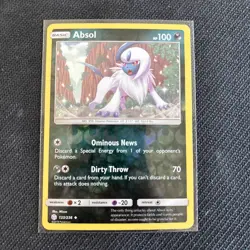 Pokemon Card Absol Cosmic Eclipse Reverse Holo Rare 133/236 Near Mint - Image 1