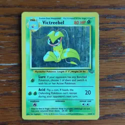 Pokemon Victreebel Jungle 14/64 Holo Rare Unlimited 80 HP Card - Image 3