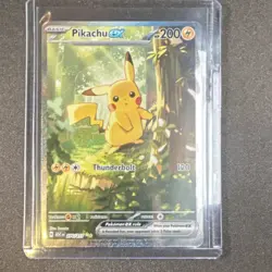 Pokemon Pikachu EX 276/217 Basic Electric Card 200 HP 120 Attack TCG - Image 1