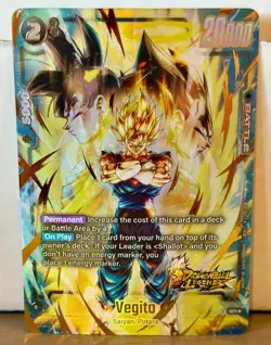 Dragon Ball Super Card Game Vegito Bonus Pack ALT ART SR* FS09-16 - Image 1