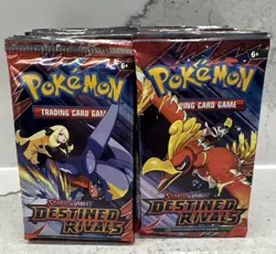 36 x DESTINED RIVALS Sealed BOOSTER PACKS (pack Lot) 10 Pokemon Cards Per Pack🔥 - Image 1