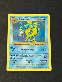 Pokemon Gyarados Shadowless 006/102 Base Set Holo Rare Card NM Mint - Image 1