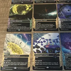 Edge of Eternities Stellar Sights Borderless Land Card Lot of 16 - Image 4