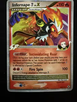 Pokemon Infernape E4 Lv.X 108/111 Rising Rivals Holo Ultra Rare English Card - Image 2
