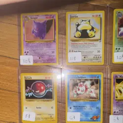 Pokemon TCG Lot - Gengar, Snorlax, Voltorb, Koga's Muk, dark wartortle(8 cards) - Image 1