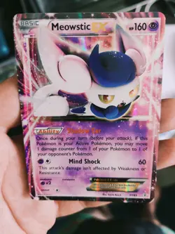 Pokemon TCG Meowstic EX Generations Ultra Rare Card 37/83 MP Condition - Image 1