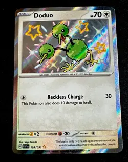Doduo 199/091 NM Sv: Paldean Fates Holo Pokemon Card Near Mint - Image 1