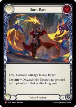 Flesh and Blood FAB Burn Bare NM 1st EditionNormal High Seas - Image 1