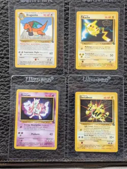 WB Presents POKEMON The First Movie BLACK STAR PROMO SET of 4 cards 1999 NM/M - Image 1