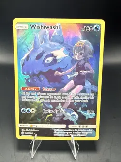 Pokemon Wishiwashi Cosmic Eclipse Full Art SM Holo Card 240/236 Secret Rare - Image 1