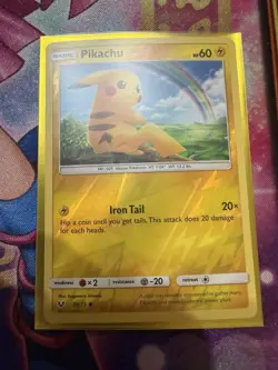 Pokemon Card Pikachu Shining Legends Reverse Holo 28/73 LP - Image 1