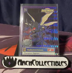 Digimon 25 of 34 Upper Deck Digimon Holo Foil Silver Prism Card Kabuterimon - Image 1