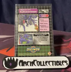 Digimon 25 of 34 Upper Deck Digimon Holo Foil Silver Prism Card Kabuterimon - Image 2