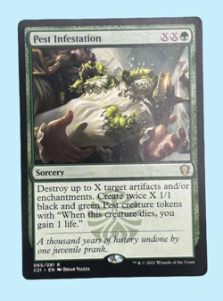 Pest Infestation, Commander 2021, NM Near Mint, Magic the Gathering MTG - Image 1