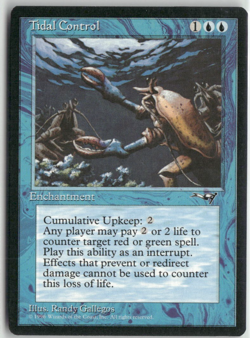 Tidal Control Magic The Gathering Alliances MTG Card Played - Image 1