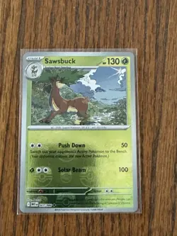 Pokemon TCG Sawsbuck Masterball Pattern 007/086 White Flare Holo Card S&V - Image 1