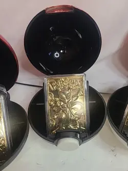1999 Burger King Pokemon 23K Gold Plated Card Complete Set w Pokeballs & COA - Image 3
